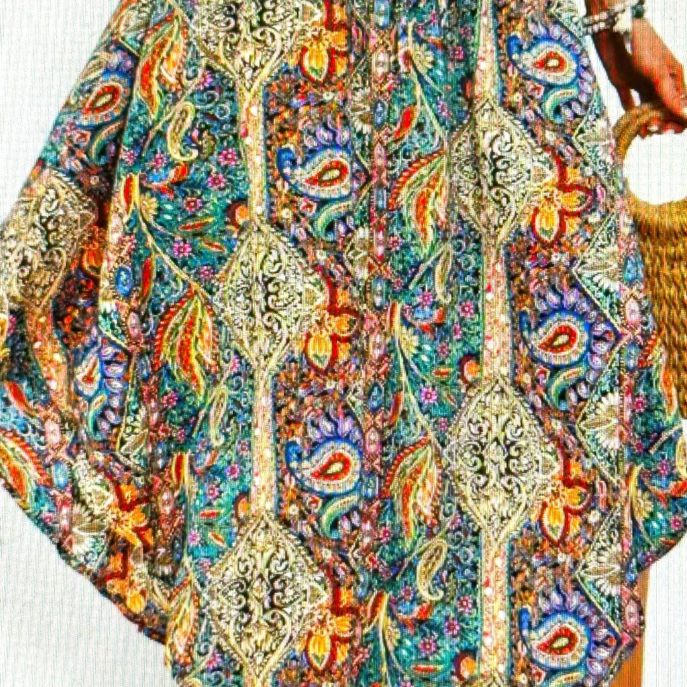 New Paisley Print Maxi Skirt - Picture 3 of 3
